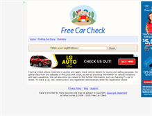 Tablet Screenshot of freecarcheck.org